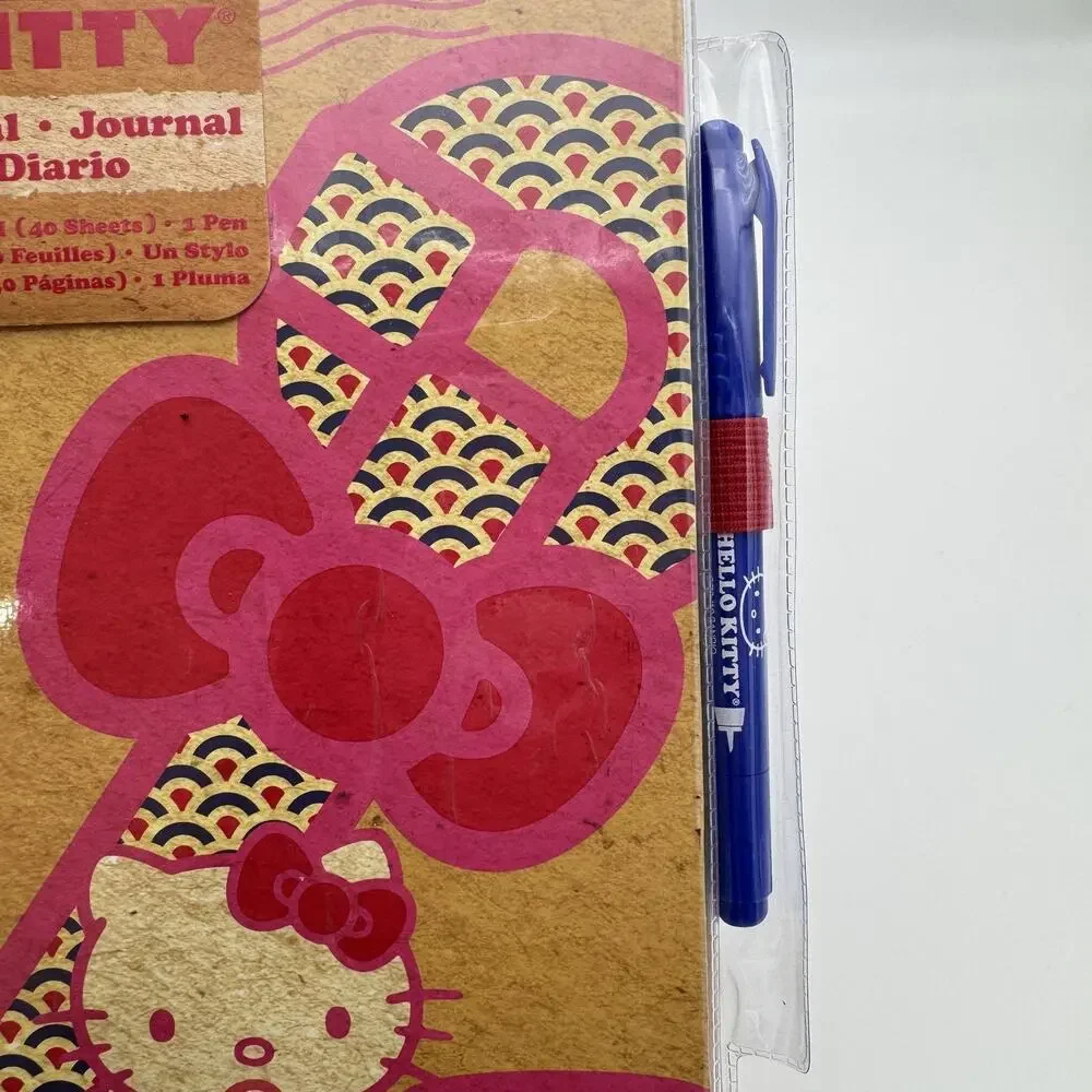Hello Kitty Journal Notebook Spiral Nautical Travel 40 Sheets Pen Sanrio Y2K